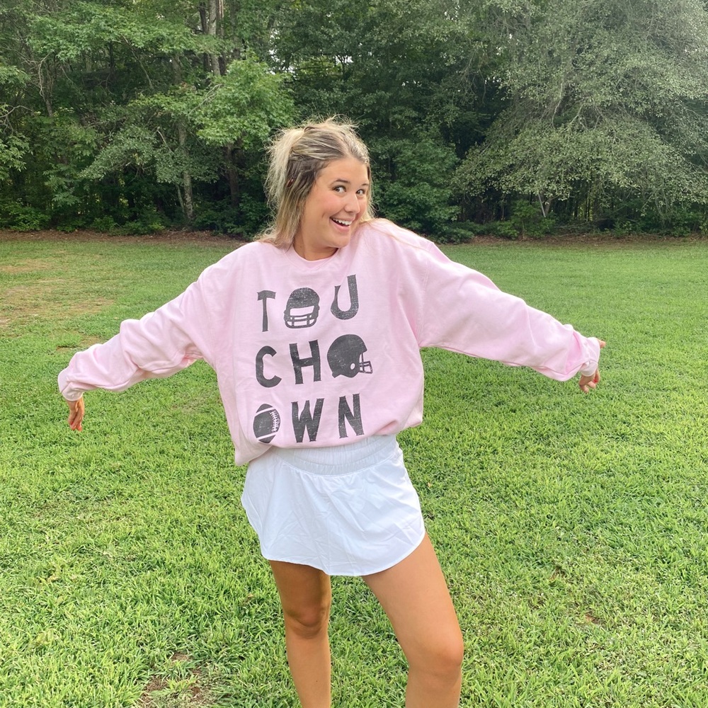 Pink Touchdown Sweatshirt - Picture 3 of 5